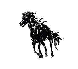 Obraz na płótnie Canvas Horse Art Silhouette, art vector design