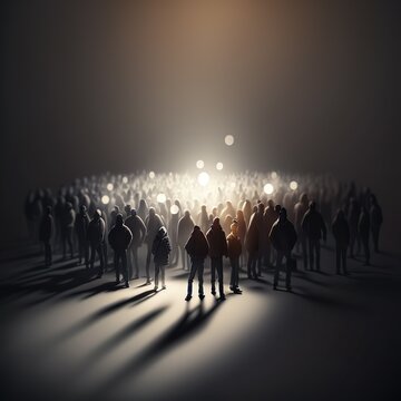 people, motivational scene, white background