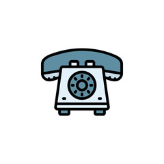 phone vector icon filled line style. Perfect for website, application, commerce, presentation, logo and more. simple and modern color outline icon