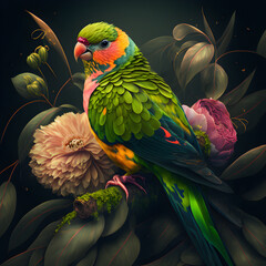 Fototapeta premium Best Parakeet Dad Ever