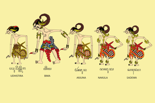 pandawa,  java puppet Vector