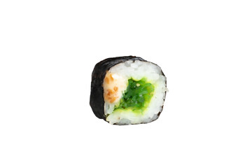 Sushi Roll on a  white background.