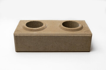 Strong brick on a white background