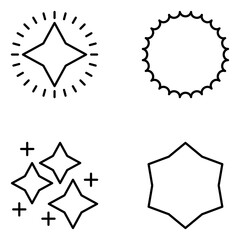 Stars Vector Line Icons