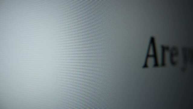 Are you doing anything. Close-up text on monitor