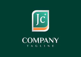letter J, logo C, suitable for the company's initial symbol.