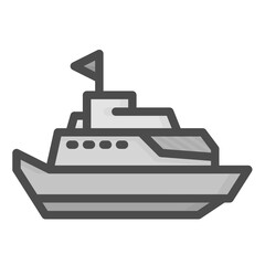 Cruise ship icon