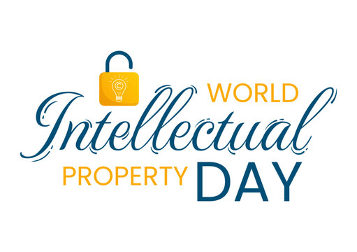 World Intellectual Property Day Illustration with Creativity and Light Bulb Idea for Web Banner or Landing Page in Flat Cartoon Hand Drawn Templates