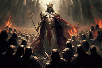Obraz premium The Ruler and his People