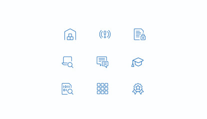 set of icons for web design