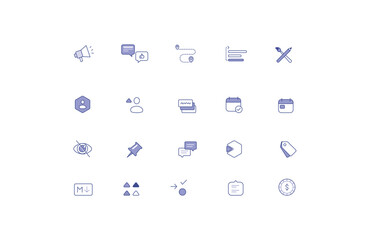 set of icons for web