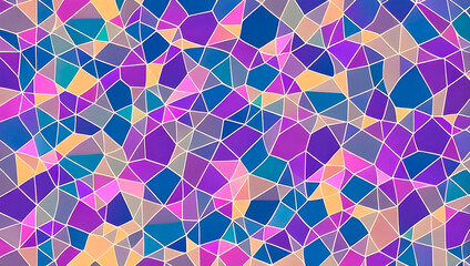 Fototapeta na wymiar Colorful geometric on a mosaic pattern. Generative AI.