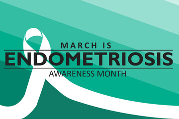 Vector illustration on the theme of Endometriosis awareness month observed each year during March. 
