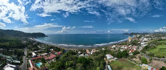 Jaco Beach, Garabito, Costa Rica. Popular beach for surfing, wildlife watching, horseback riding, sport fishing, great nightlife and relaxing.