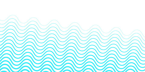 Wave lines smooth flowing dynamic green gradient isolated on transparent background