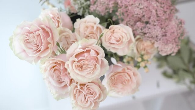 Above pan of various flowers used for arraignments.