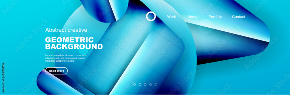 Sticker abstract background for your landing page design. web page for website or mobile app wallpaper