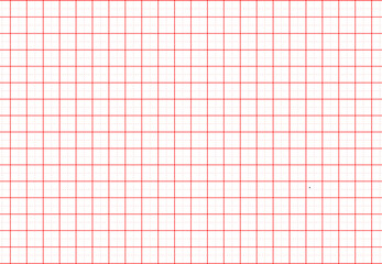 Vector parametric anaglif square net white background decoration backdrop. Red grid vector seamless pattern of It resembles a sheet of paper in a cell. Geometric pattern texture Stock Illustration.