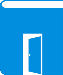 Simple book and door inside