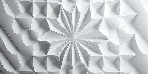 Modern wallpaper abstract white. 3d rendering of white abstract geometric background. Scene for advertising, technology, showcase, banner, cosmetic, fashion, business, presentation.