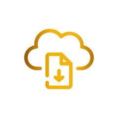 file download gradient icon