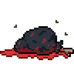 pixel art corpse bag murder