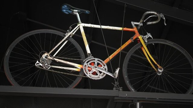 old ornamental bicycle in store