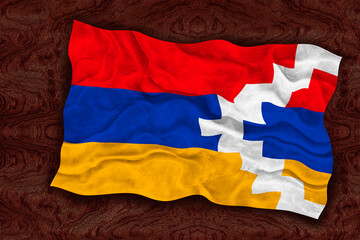 National flag  of Artsakh. Background  with flag  of Artsakh