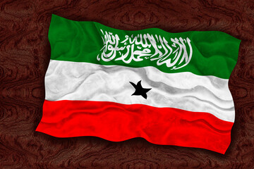 National flag  of Somaliland. Background  with flag  of Somaliland