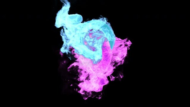 Male and female gender symbols connection - with alpha channel.