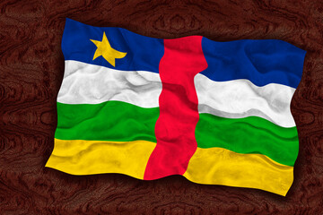 National flag ofCentral Arican Republic. Background  with flag ofCentral Arican Republic