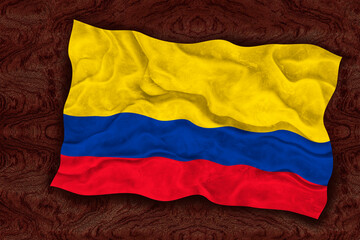 National flag of Colombia. Background  with flag  of Colombia