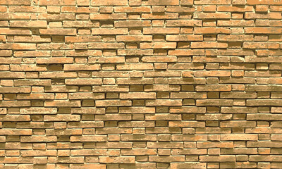 Brick wall texture vector background. closeup brick wall surface
