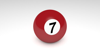 Bola de Billar Siete