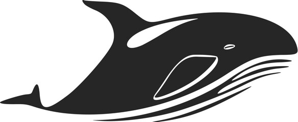 Unleash the power of your brand with a stylish whale logo.
