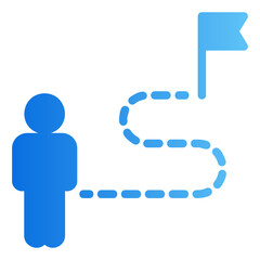 goal gradient icon
