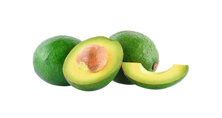 Fresh avocado, isolated on teansparent png