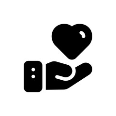 heart glyph icon