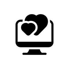 love message glyph icon