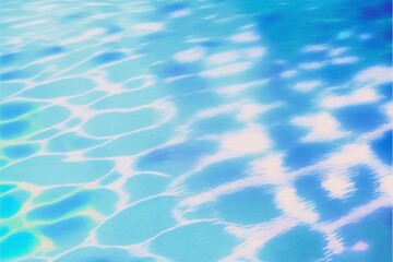 Obraz premium translucent blue water with Generative AI