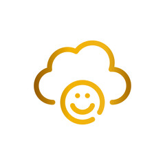 cloud gradient icon