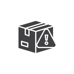 Product defect label vector icon