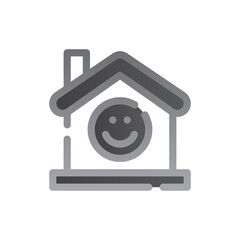 home two tone gradient icon