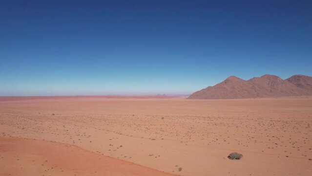 An epic aerial view of the Namibian Desert, Tiras Mountains, off the D707, Namibia, Africa.