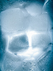 Ice cubes background, ice cube texture or background It makes me feel fresh and feel good, In the summer, ice and cold drinks will make us feel relaxed, Made for beverage or refreshment business.