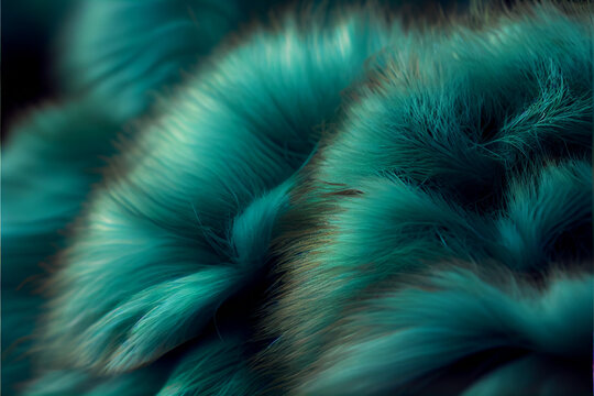 Jade Green Fur Background 