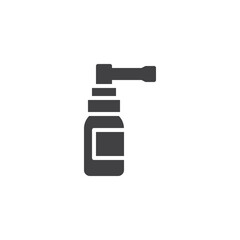 Cough spray vector icon