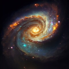 a galaxy with Generative AI