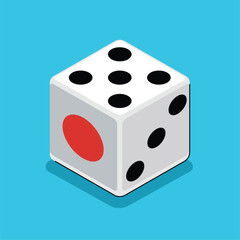 game dice casino gambling isolated vector illustration
