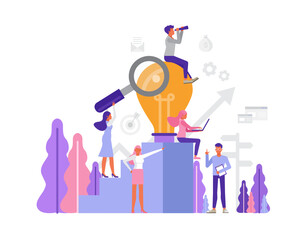 Business opportunity concept. Business People character vector design.